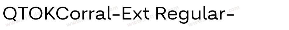 QTOKCorral-Ext Regular字体转换